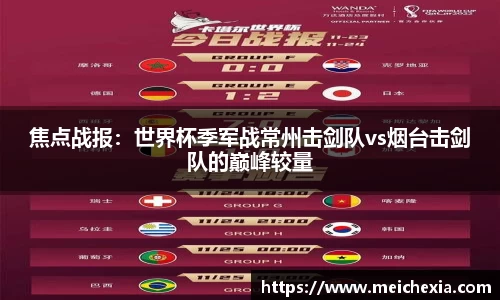 焦点战报：世界杯季军战常州击剑队vs烟台击剑队的巅峰较量